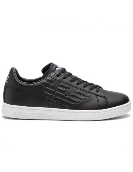 Zapatillas Armani Negras y Blancas Logo Lateral Hombre