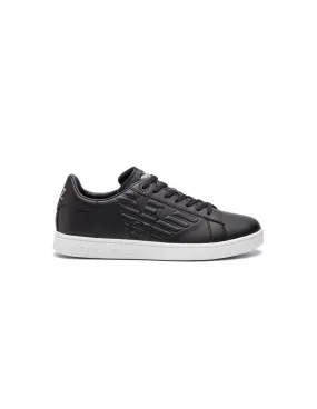 Zapatillas Armani Negras y Blancas Logo Lateral Hombre