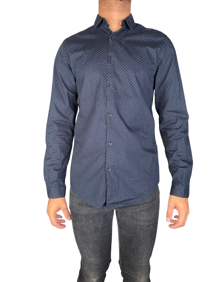 ZARA Camisa Lunares Slim Fit